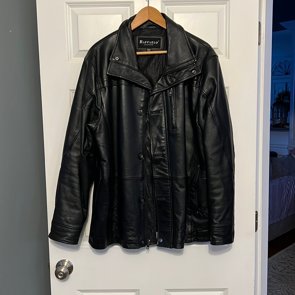 raffaelo Leather coat